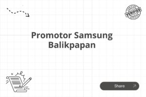 Promotor Samsung Balikpapan