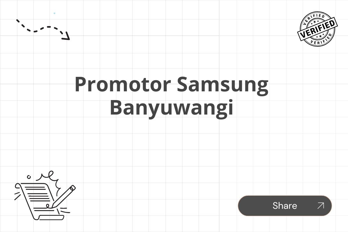 Promotor Samsung Banyuwangi