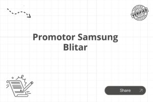 Promotor Samsung Blitar