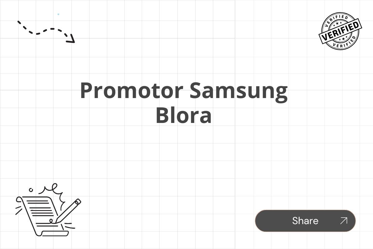 Promotor Samsung Blora