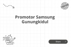 Promotor Samsung Gunungkidul