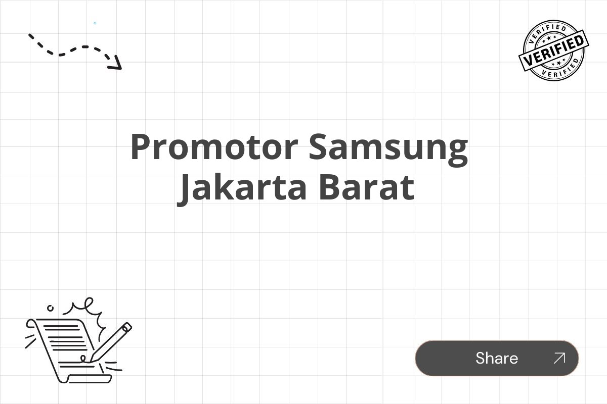 Promotor Samsung Jakarta Barat