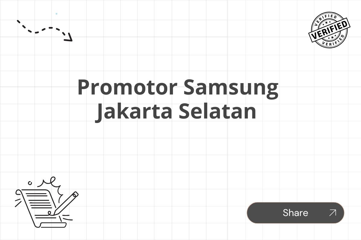 Promotor Samsung Jakarta Selatan