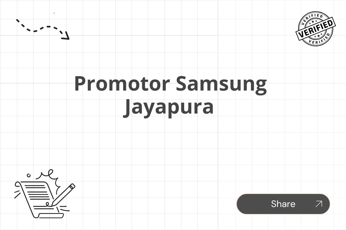 Promotor Samsung Jayapura