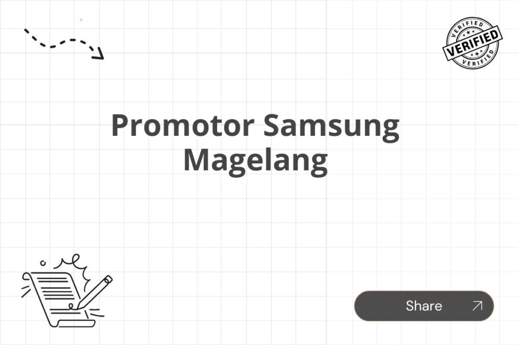 Promotor Samsung Magelang