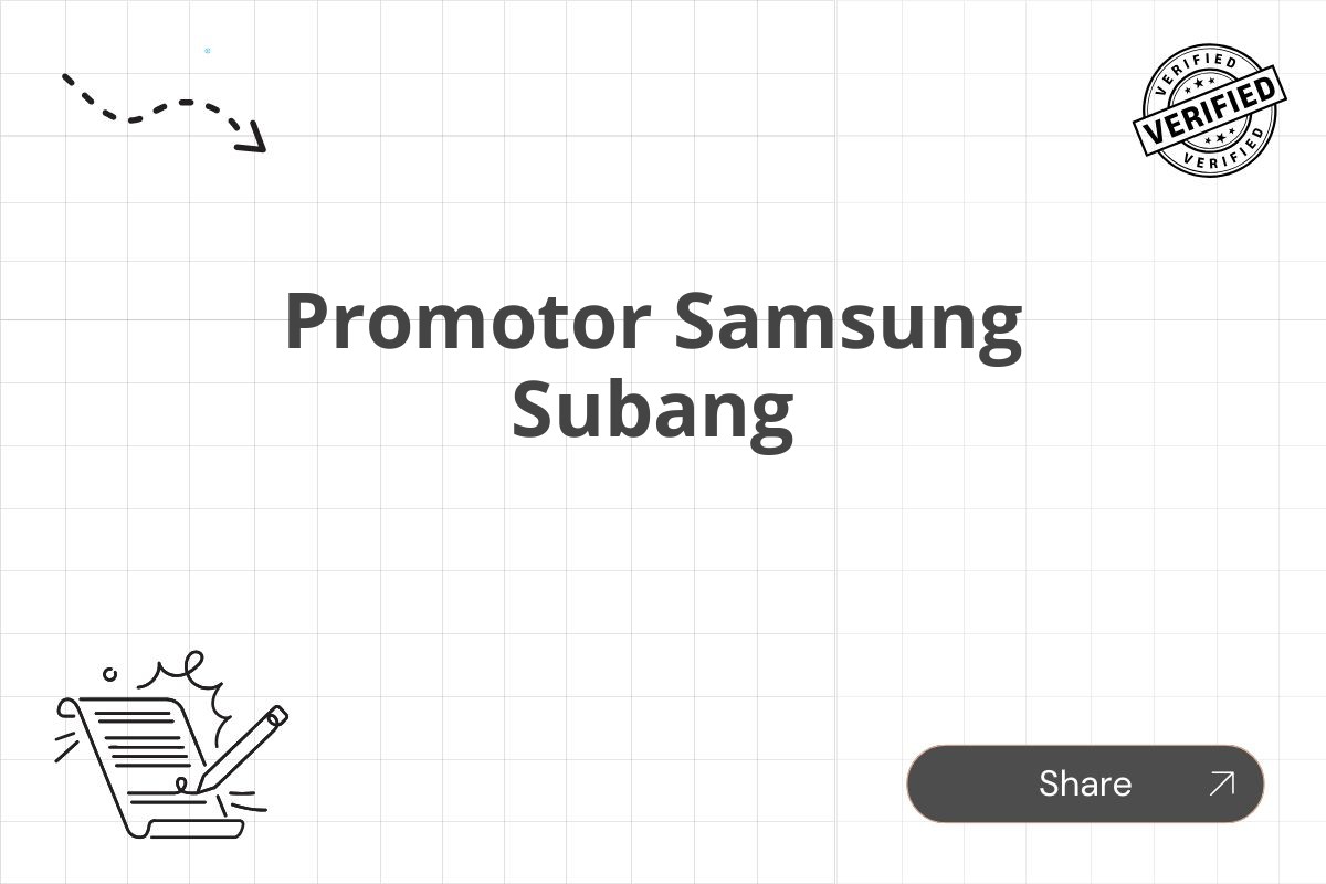 Promotor Samsung Subang