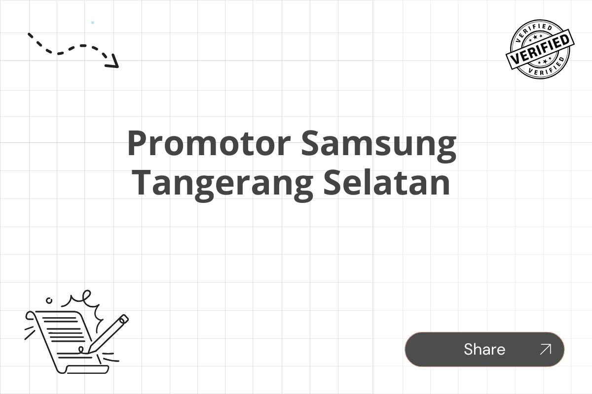 Promotor Samsung Tangerang Selatan